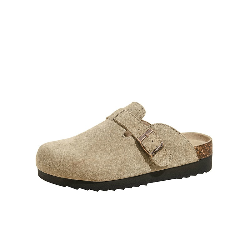 Height increasing shoes, made of cowhide at the top layer, with a lightweight and easy to wear design for summer home slippers