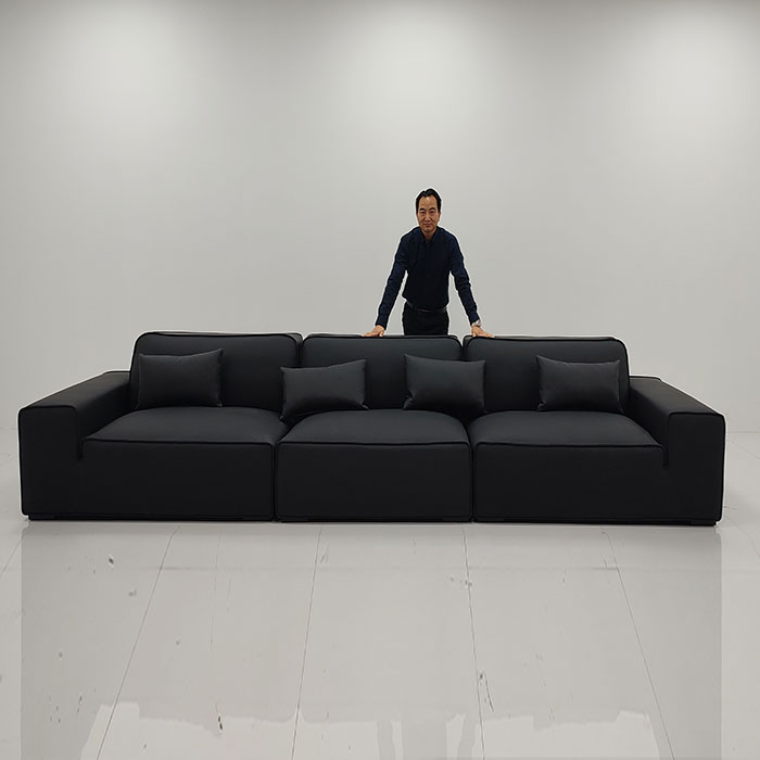 Black Bull Genuine Leather Sofa